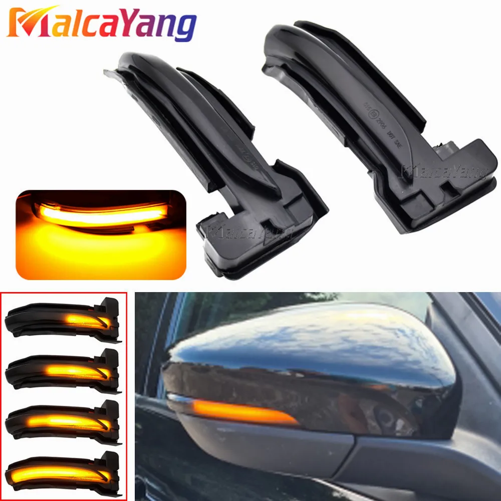 

Динамический светодиодный указатель поворота для Ford Escape Kuga Ecosport 2020-2021, динамический индикатор поворота в боковом зеркале заднего вида