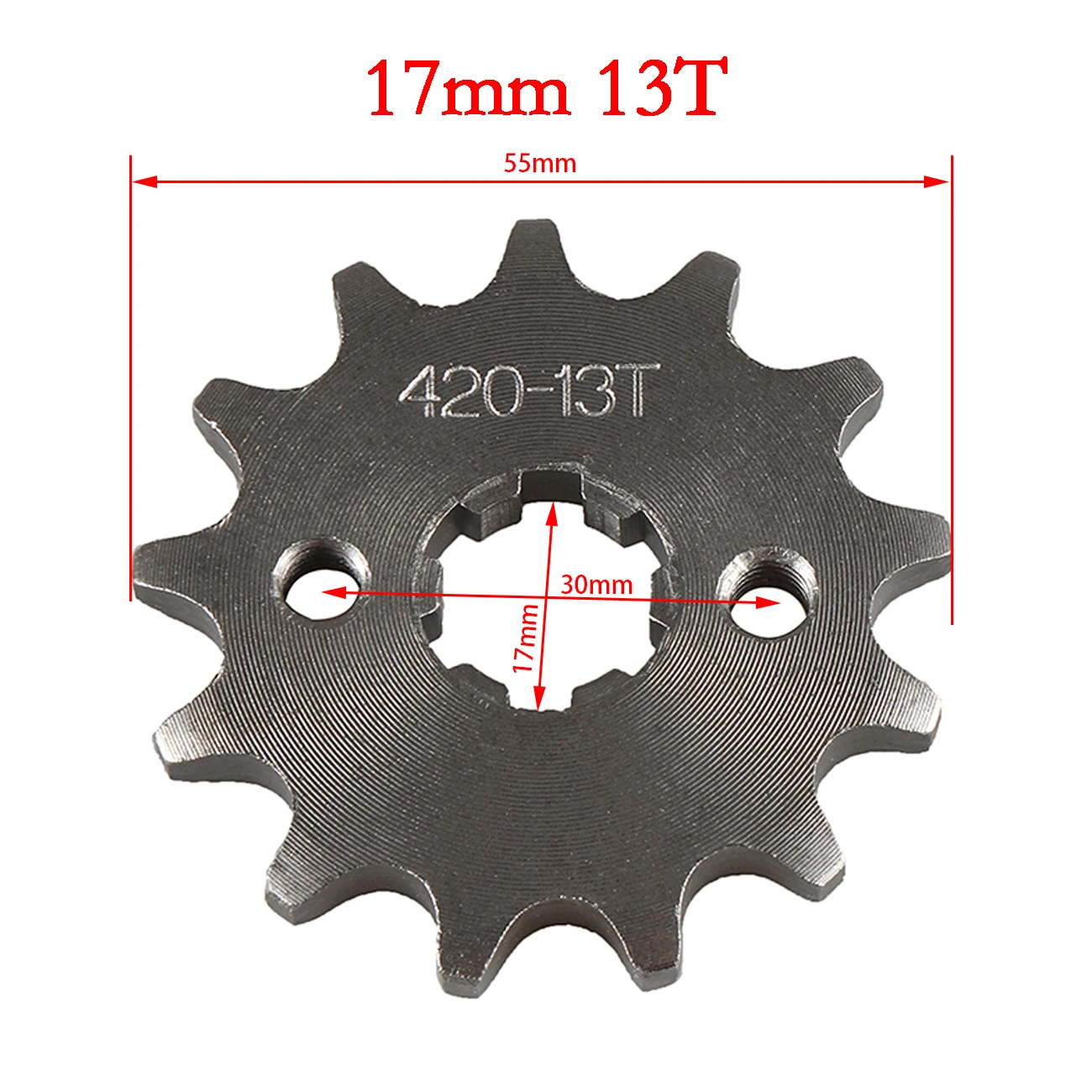 420 10T - 18T 17mm / 20mm Front Chain Sprocket Gear For Pit Dirt Bike ATV Lifan Loncin Jialing Zongshen Motorcycle