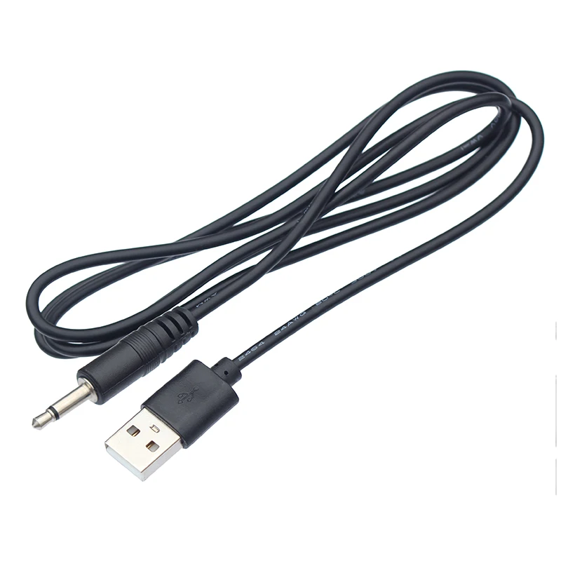 

1M 3.5mm Mono Male to USB Power Cable Jack 3.5mm 2 Pole to USB Charging Cable