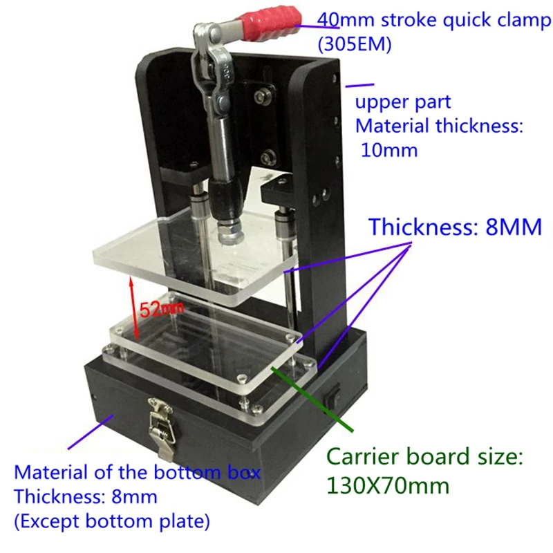 Universal Test กรอบ PCB การทดสอบ Jig PCBA Test Fixture เครื่องมือ Bakelite Fixture Test Rack พิมพ์ Circuit Board Test Fixture