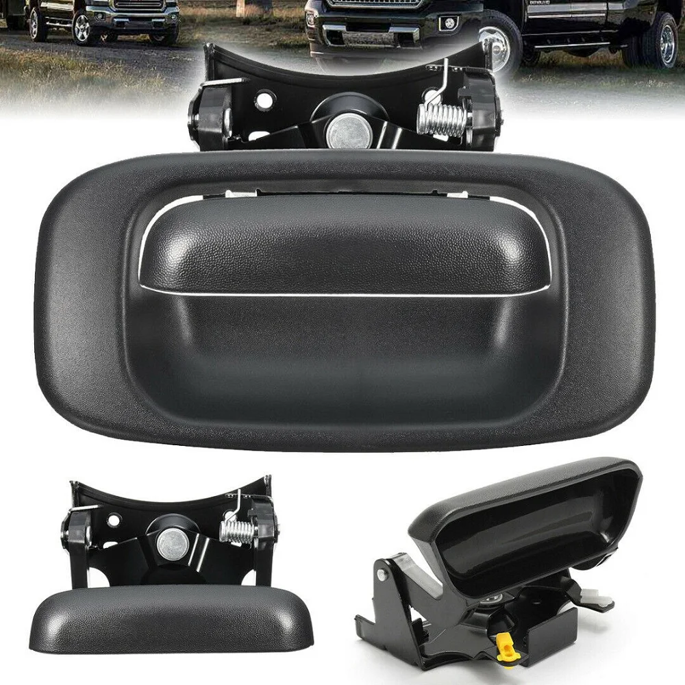 

Rear Outside Tail Gate Tailgate Liftgate Latch Door Handle & Bezel Set for 99-07 Chevy Silverado GMC Sierra