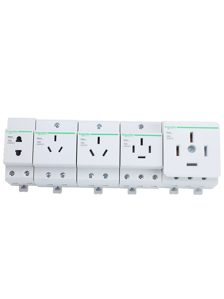 Schneider Electric EA9XN316 EA9XN310 EA9XN416 PC Socket 3P 4P Rating 10A 16A 250V Din Rail Mounted