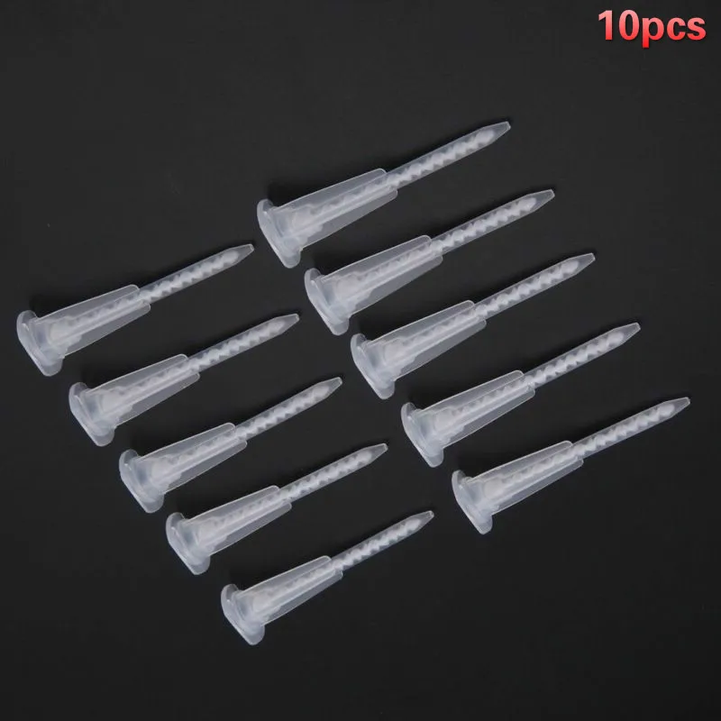 10 pz AB colla statica bocca ugelli di miscelazione tubo resina colla adesivo miscelatore tubo strumenti per pistole per calafataggio AB pistola per colla
