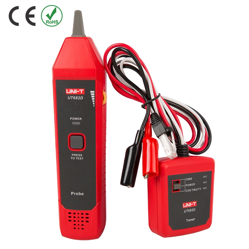 UNI-T UT682 Series Wire Tracker Toner Probe Telephone Line Network Cable  Ethernet LAN Tester Calibration Detector Line Finder