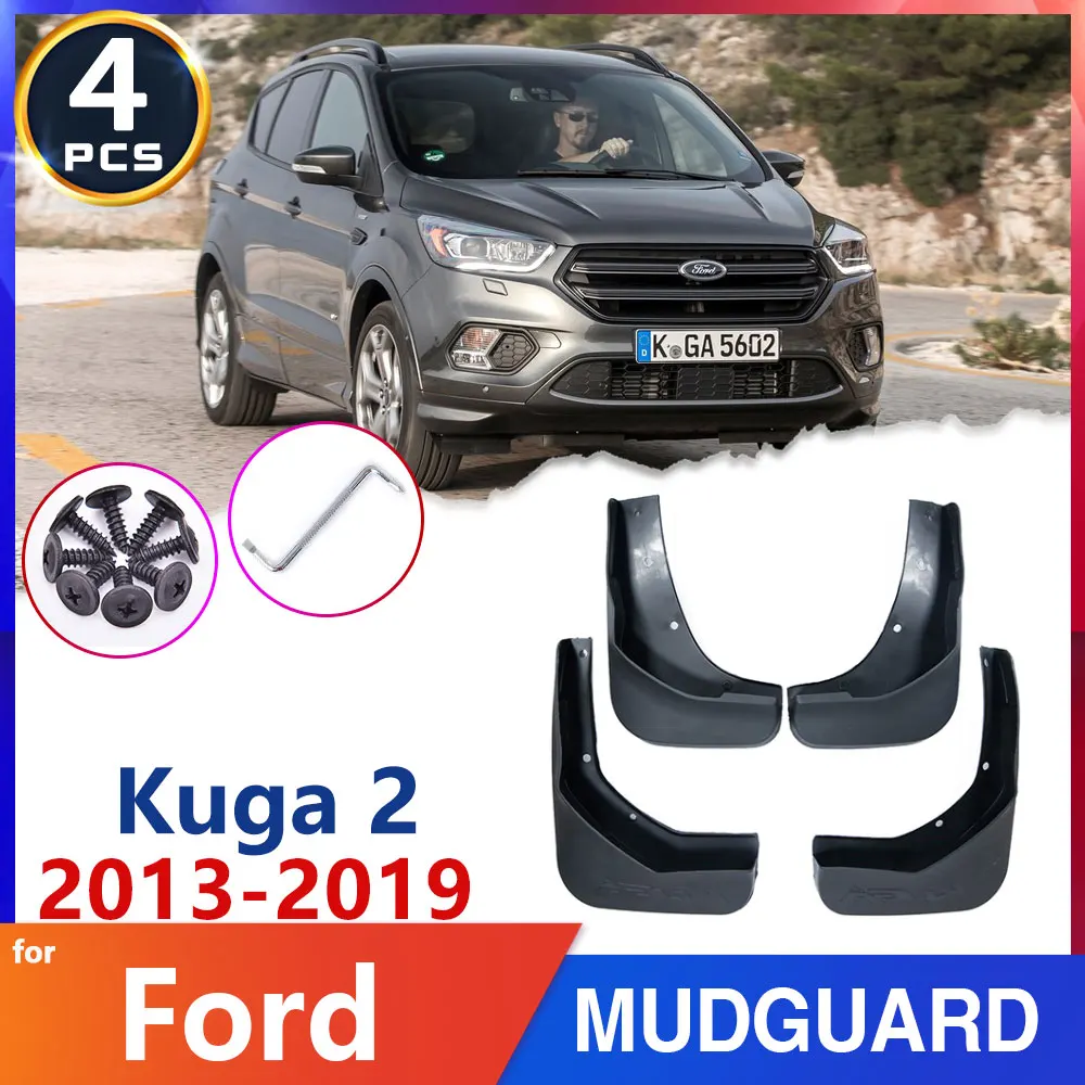 Car Mud flap Mudguard Fender for Ford Kuga Escape 2013~2019 MK2 2014 2015 2016 2017 Splash Guards Flaps Car Accessories Goods