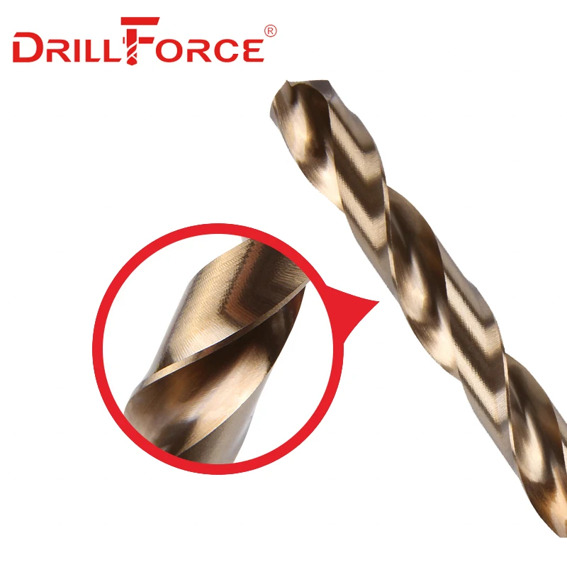 1PC 6mm-40mm HSSCO Cobalt Taper Shank Twist Drill Bit(6/7/8/9/10/11/12/13/14/15/16/17/18/19/20/21/22/23/24/25/26/27/28/30/40mm)