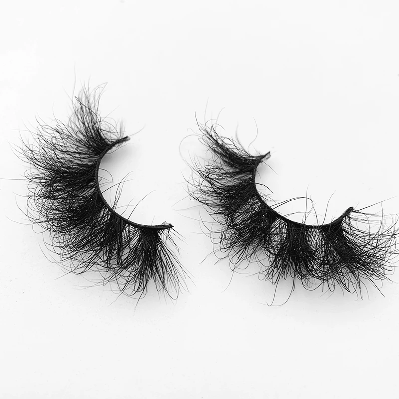 Mikiwi FL 18-22mm Fluffy Lashes 10/20/30/50/100 Pairs 100% Handmade Messy Wholesale 3d Mink Make up Lashes Dramatic Eyelashes