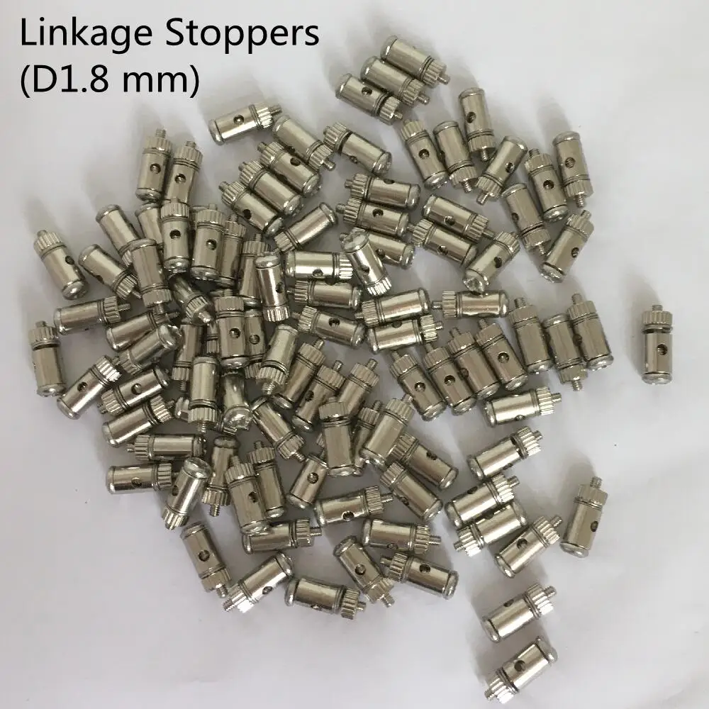 10pcs/Lot  Stoppers D1.2mm D1.5 mm D1.8mm D2.1mm Push Rod Connectors Linkage For RC Airplane Parts