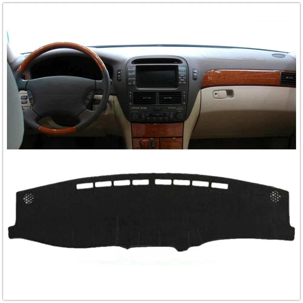 

For Lexus LS430 2001-2005 Front Dashboard Cover Carpet Trim Car Black Dash Board Heat Proof Mat Anti-Sun Shade Pad Dashmat Strip