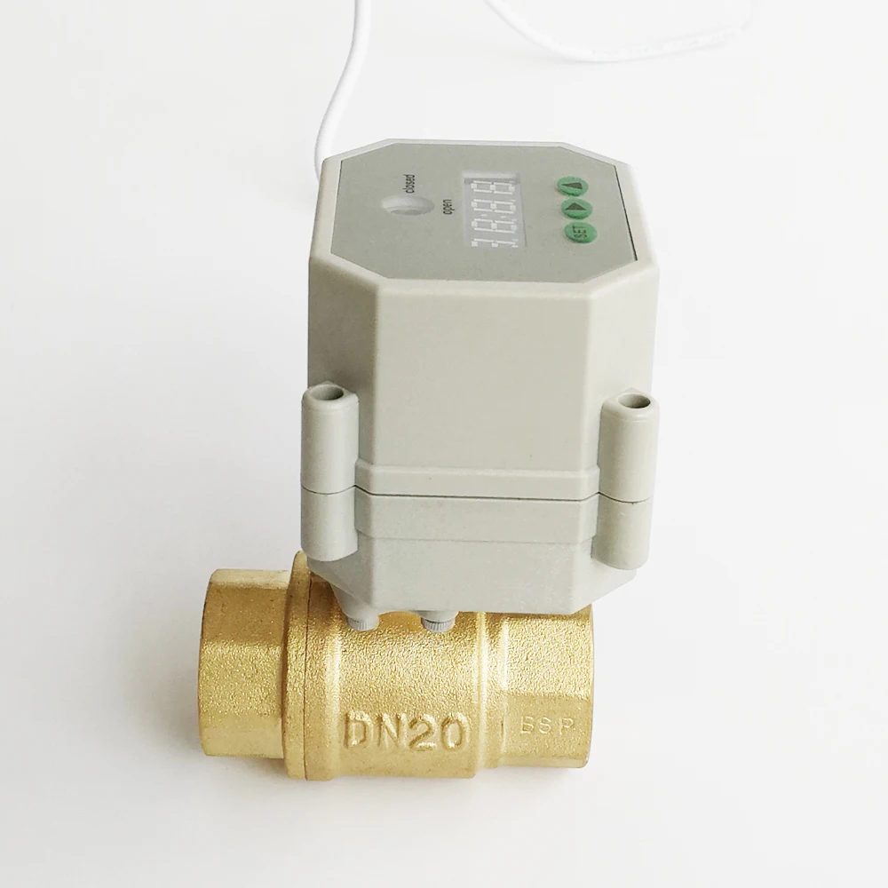 3/4'' Brass Time Setting Electric Valve, AC110V-230V Programable Timer controled Valve for automatic garden irrigation CE