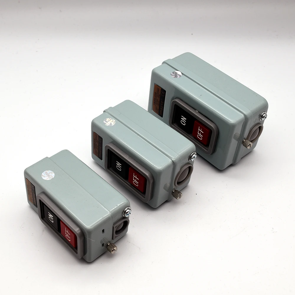 Push Button Power Switch Three Phases Power Control Start Switch AC 380V 10A/15A/30A 3P 1.5/2.2/3.7KW TBSN-310 TBSN-315 TBSN-330