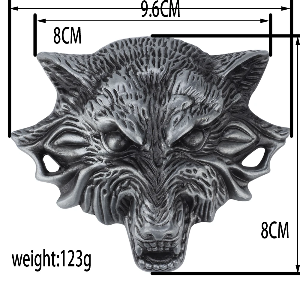 Wolf Belt Buckle Alloy for Men Fashion Clothing Accessories Cowboy