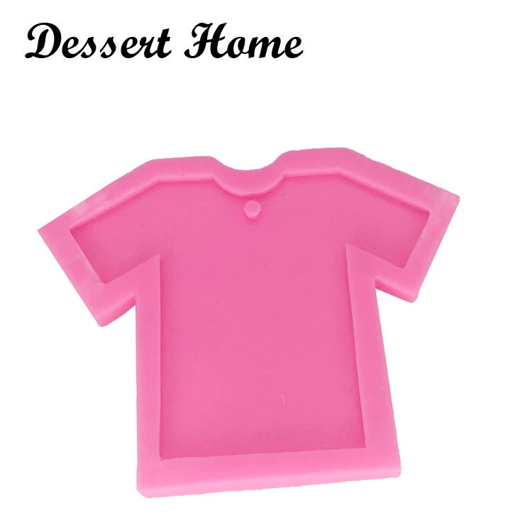 DY0046 DIY epoxy resin molds Short-sleeved T-shirt shape mold for keychains jewelry