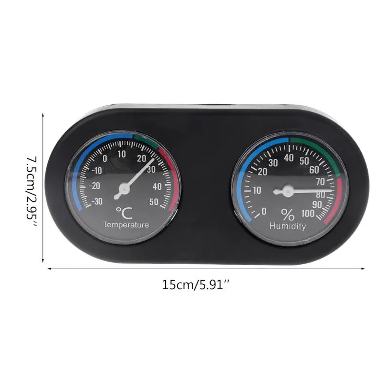 Reptile Tank Thermometer Hygrometer Monitor Vivarium Terrarium Temperature Humidity Meter