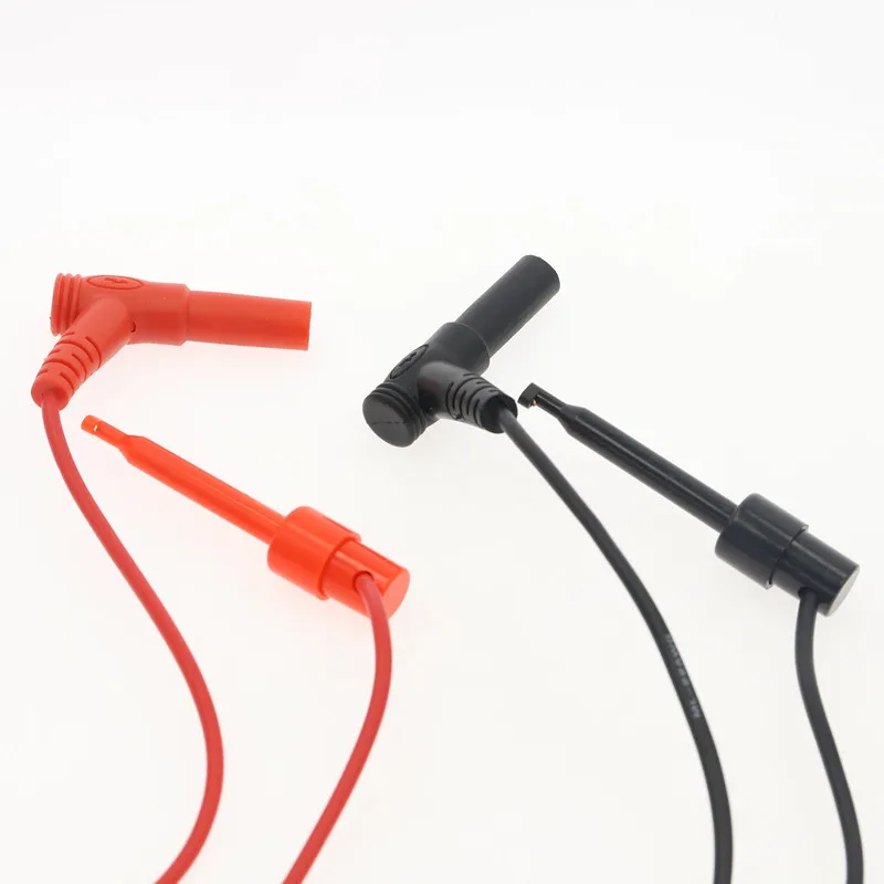 1pair Banana Plug To Test Hook Clip Probe Cable For Multimeter Test Equipment