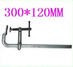 BESTIR Taiwan Made Excellent Quality 300*120MM F Clamps Heavy Duty with T Type Whirling Handle,NO.10711