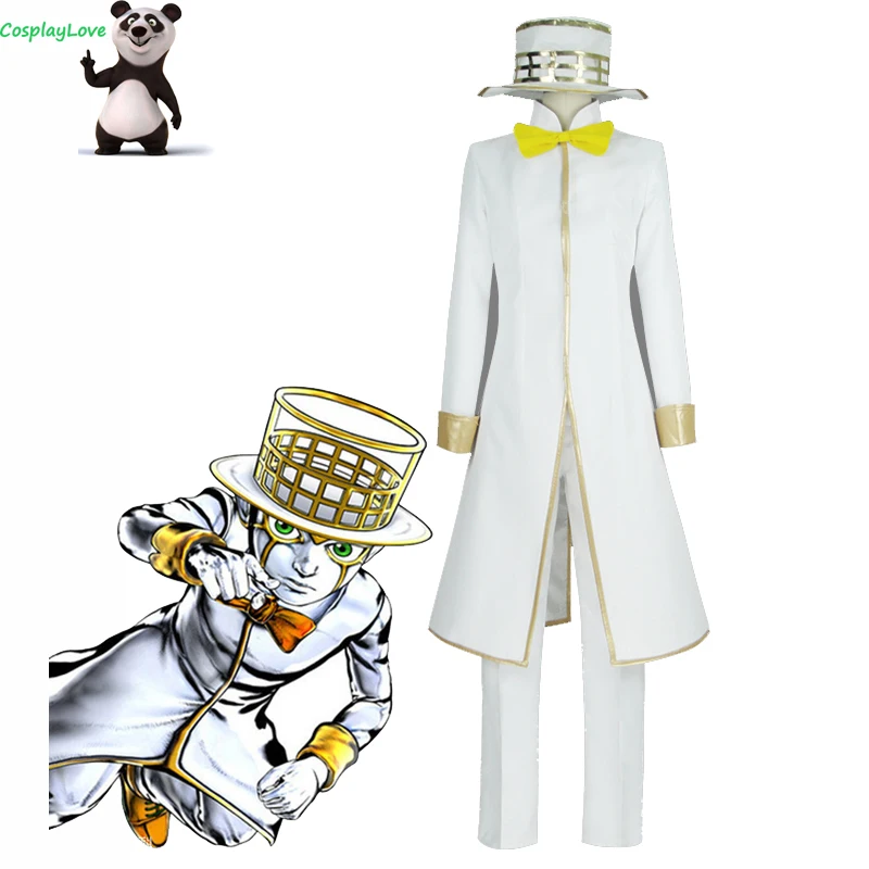 CosplayLove Jojo's Bizarre Adventure :Unbreakble Diamond Rohan Kishibe Heaven's Door White Cosplay Costume Custom Made