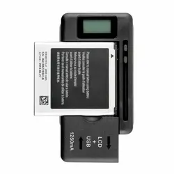 Universal LCD Battery Charger, Travel chargering for Samsung Galaxy S3 S4 S5 Note 2 3 4, Edge, Mega, LG, Huawei, HTC, ZTE, etc