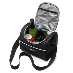 Fiambrera con aislamiento térmico impreso, bolso de mano para Picnic, fiambrera de hombro portátil, 5l