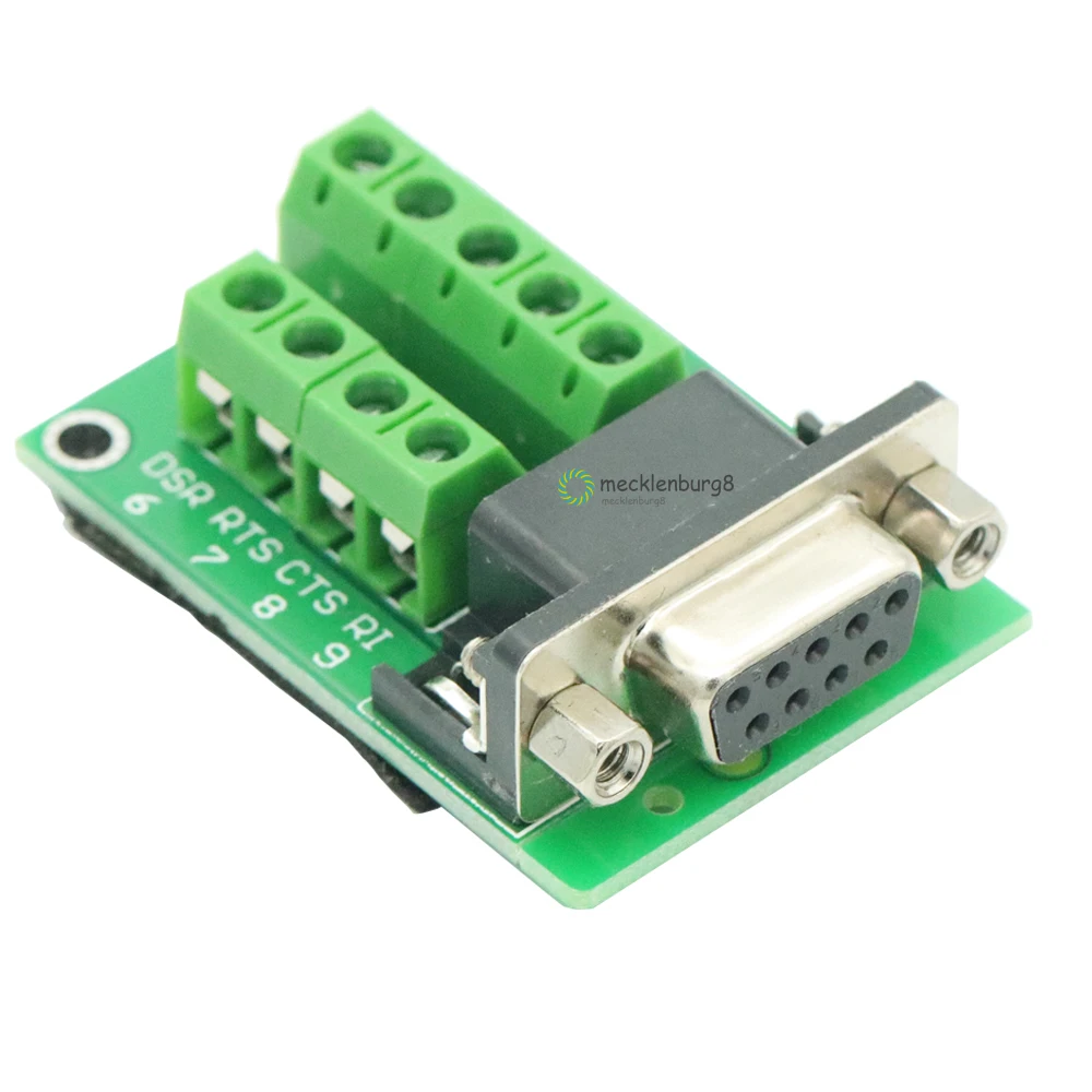 DB9 connector female threaded adapter signal terminal block RS232 serial port terminal