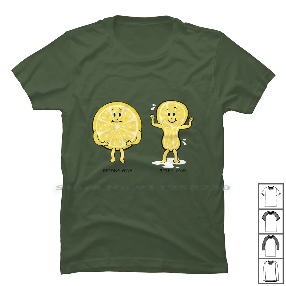 Lemon Gym T Shirt 100% Cotton Lemonade Fitness Health Design Lemon Sign Out Gym Fit Emo Art Ade