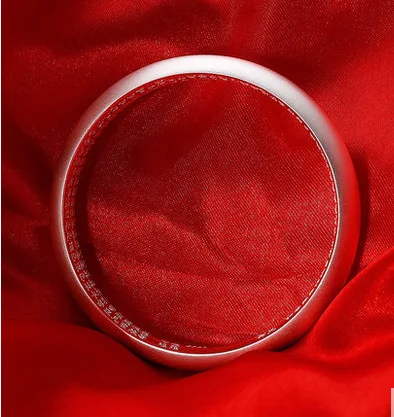 

★s999 pure silver men's and women's smooth open Princess net red Bracelet retro frosted Heart Sutra bracelet bracelet