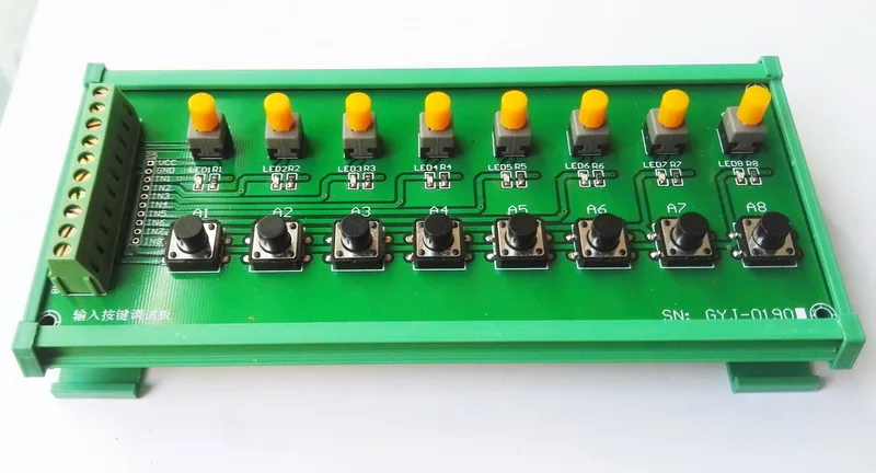 Eight-way Input Key Debugging Board Key Board Single Chip Development Input Board Key Function Board Button Board