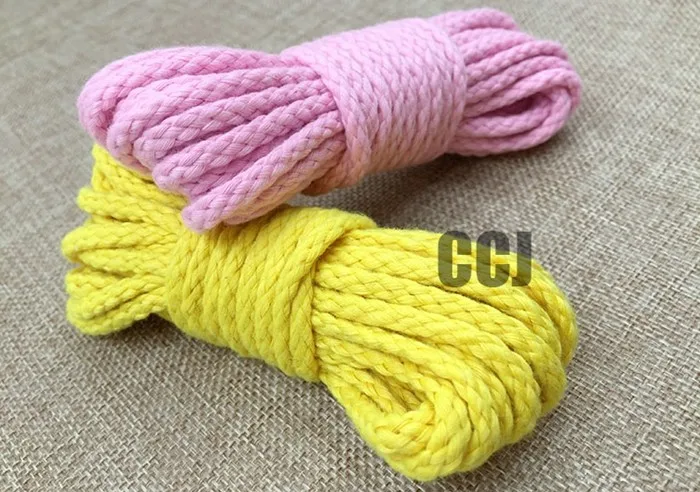 Eight-strand woven cotton rope kindergarten color hand-woven cotton rope drawstring trousers cotton thread harness cap rope