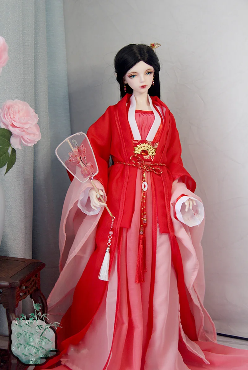 1/3 Scale Ancient Costume BJD Clothes Doll Accessories Chinese Hanfu Dress Outfit For BJD/SD SD13 SD16 Big Girl Strong Uncle