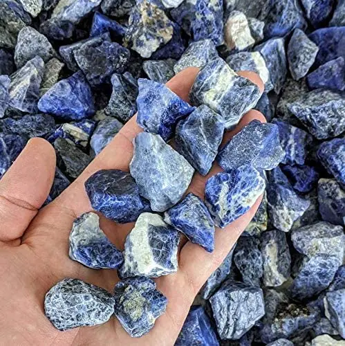 1/2 lb Bulk Lot Natural Rough Sodalite Raw Gemstone Specimen Reiki Healing 8 oz