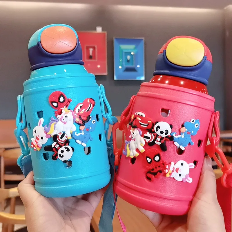 

New kindergarten baby manual DIY hole children's vacuum flask cartoon large-capacity 316 stainless steel insulated pot