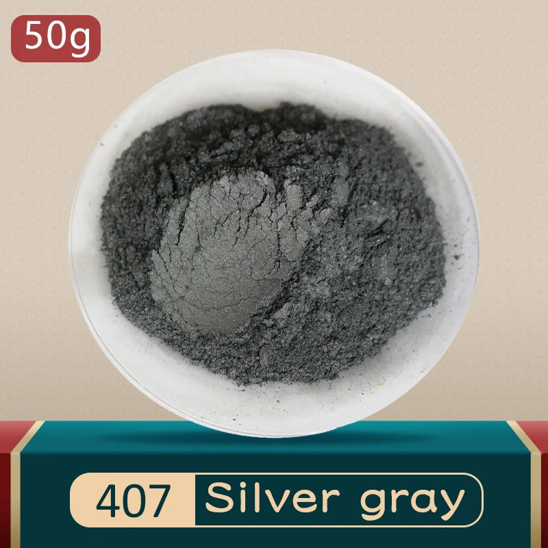 

Mica Pigment Pearl Powder DIY Mineral Dye Colorant Dust 10g 50g Type 407 for Soap Eye Shadow Cars Ar