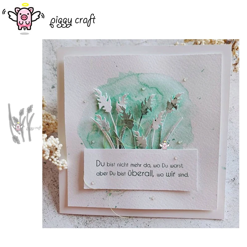 Piggy Craft Metall-Stanzformen, geschnittene Matrizenform, Blattstreifen, Sammelalbum, Papierhandwerk, Messerform, Klingenstanzer, Schablonen