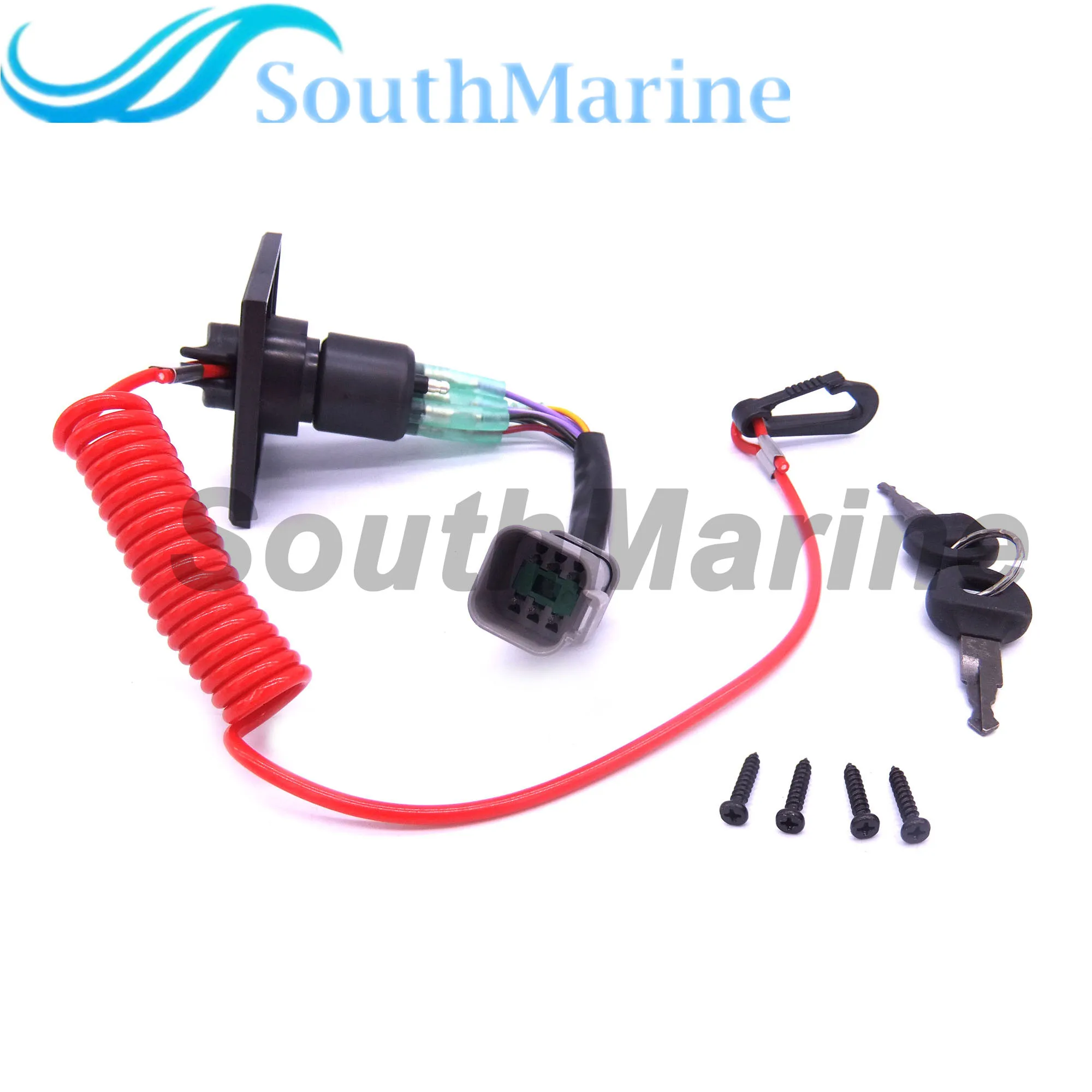 Outboard Motor 176408 0176408 Single Mesin Pengapian Starter Cut Off Switch dengan Kunci untuk Johnson Brp Evinrude