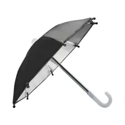 Novo mini guarda-chuva de brinquedo bicicleta titular do telefone guarda-sol guarda-chuva decoração acessórios poliéster para crianças jogar mini guarda-chuva