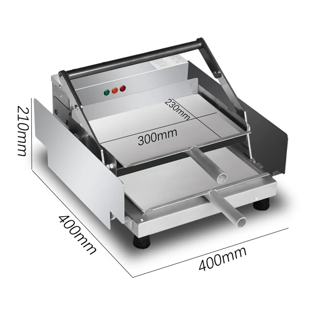 Bake Burger Machine Commercial Electric Hamburger Baking Oven Bread Grill Aluminum Double Layer Batch Bun Toaster Heater