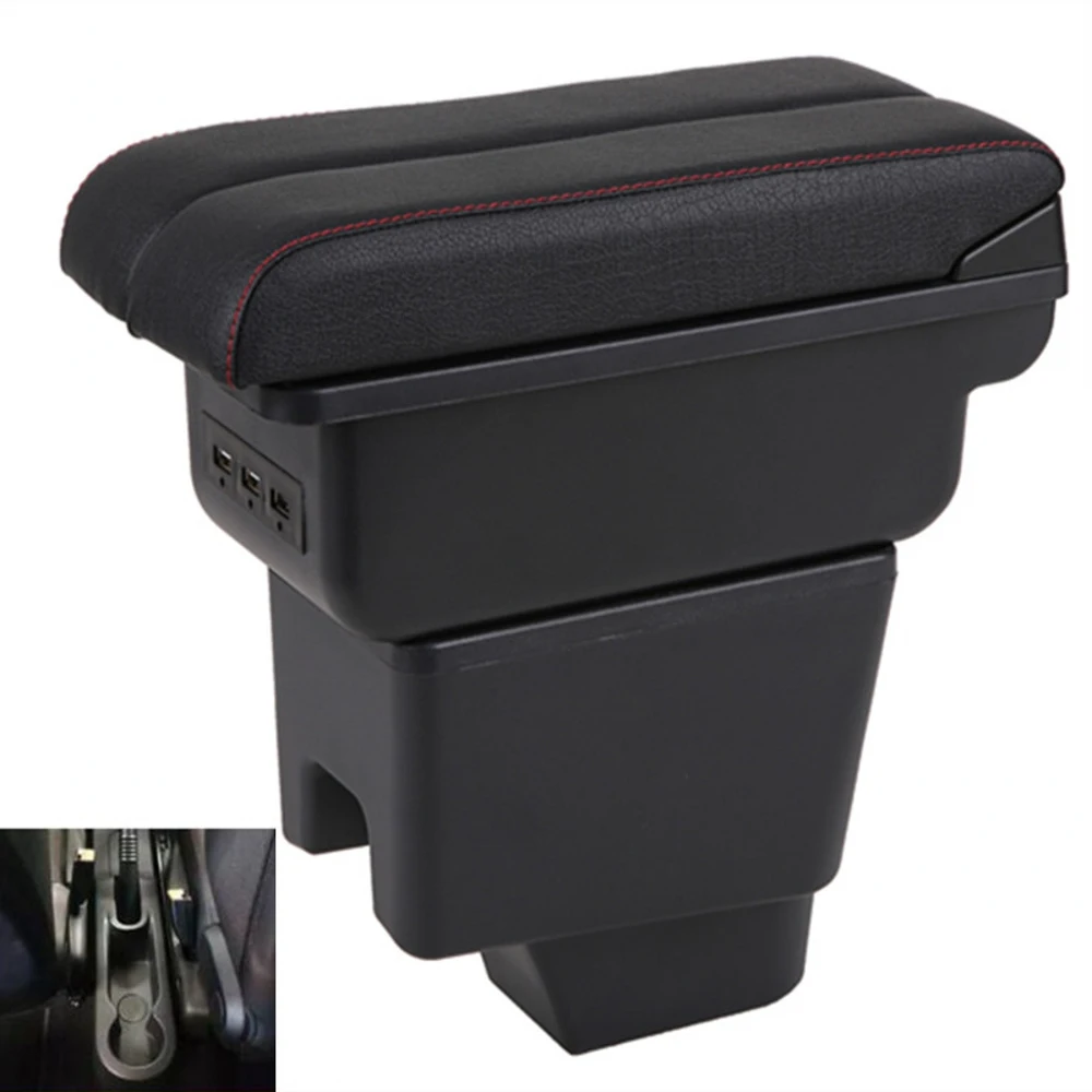 

For Renault Kaptur Captur QM3 Armrest Box Elbow Rest Center Console Storage with Phone Charging USB Interface Cup Holder