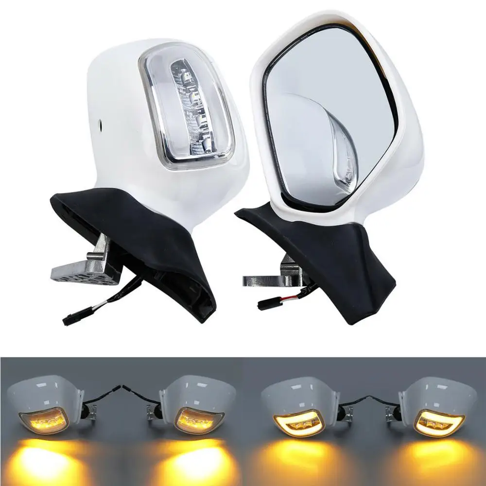 Left Right Rearview Mirrors W/ LED Turn Signals For Honda Goldwing GL1800 2001-2017 2016 2015 2014 2013 Motorcycle Accessories