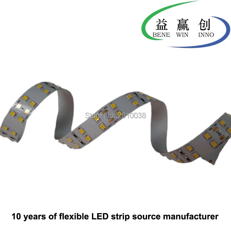 

100M/Lot 15mm wide IP22 led strip 2835 high CRI Ra>90 144leds/M flexible led strip DC24V 28.8W/M led light strip for office