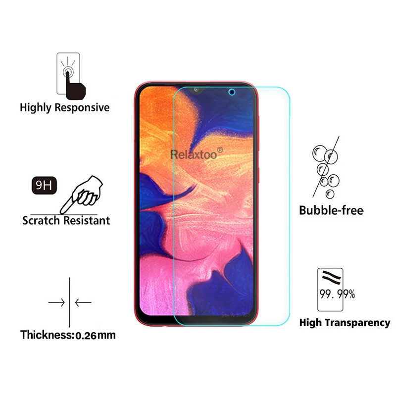 tempered Glass For samsung a10 Glass screen protector on the For samsung Galaxy a10 a 10 a105F a105 sm-105F protective Glas Film