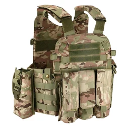 Taktik 6094 Molle yelek askeri savaş vücut zırhı yelek ordu Airsoft Paintball Wargame plaka taşıyıcı yelek avcılık aksesuarları