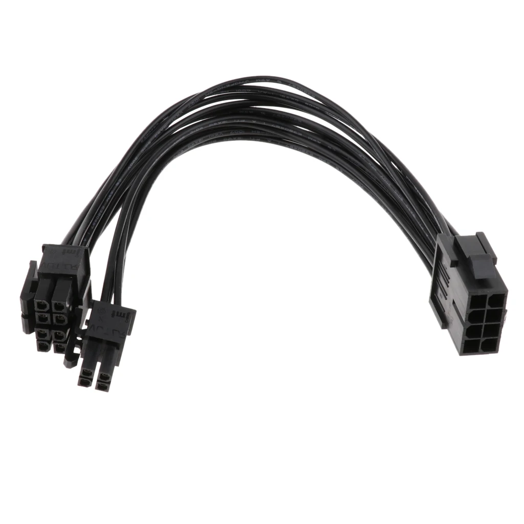 CPU 8-pin to 8+4pin Power Extension Cable Length 20cm - Black