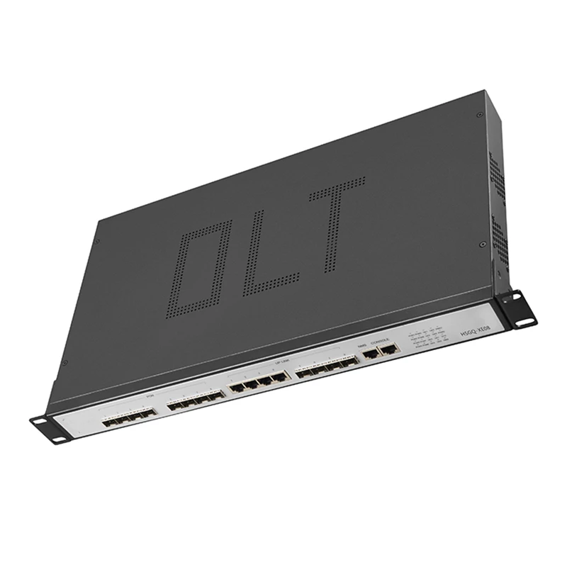 جهاز توجيه/مفتاح مفتوح من OLT EPONUPlink SFP 10G EPON OLT 8 PON RJ451000M 10 gigabit 8 PON port OLT GEPON يدعم L3 برنامج RJ451000M