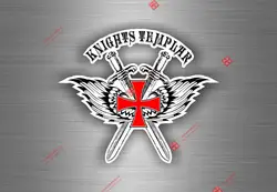 Cartoon Sticker Car Biker Maltese Shield Airsoft Decal Crusader Cross Templar Knights JE Racing Motorcycle Helmet Stickers