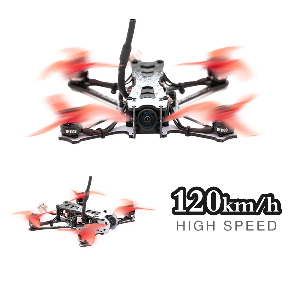 EMAX Tinyhawk II Racing Drone FPV Drone 120km/h 7000KV Brushless Motor RunCam Nano2 700TVL 37CH 25/100/200mW VTX FPV Quadcopter