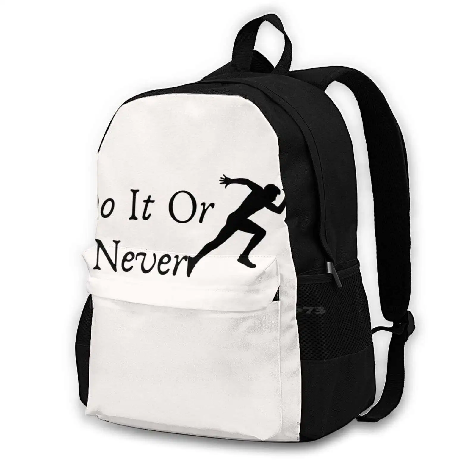 Do It Or Never Teen College Student Backpack Laptop Travel Bags Cardio Gym Workout Fitness Protein Exercise Running Training