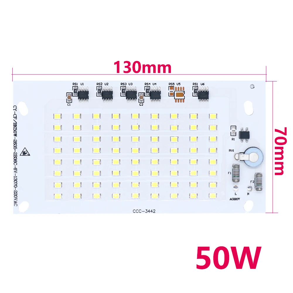 LED Chip SMD2835 AC220V Lamp Beads High Power 150W 100W  No Need Driver Smart IC For Outdoor Bulb DIY Kit Spotlight white