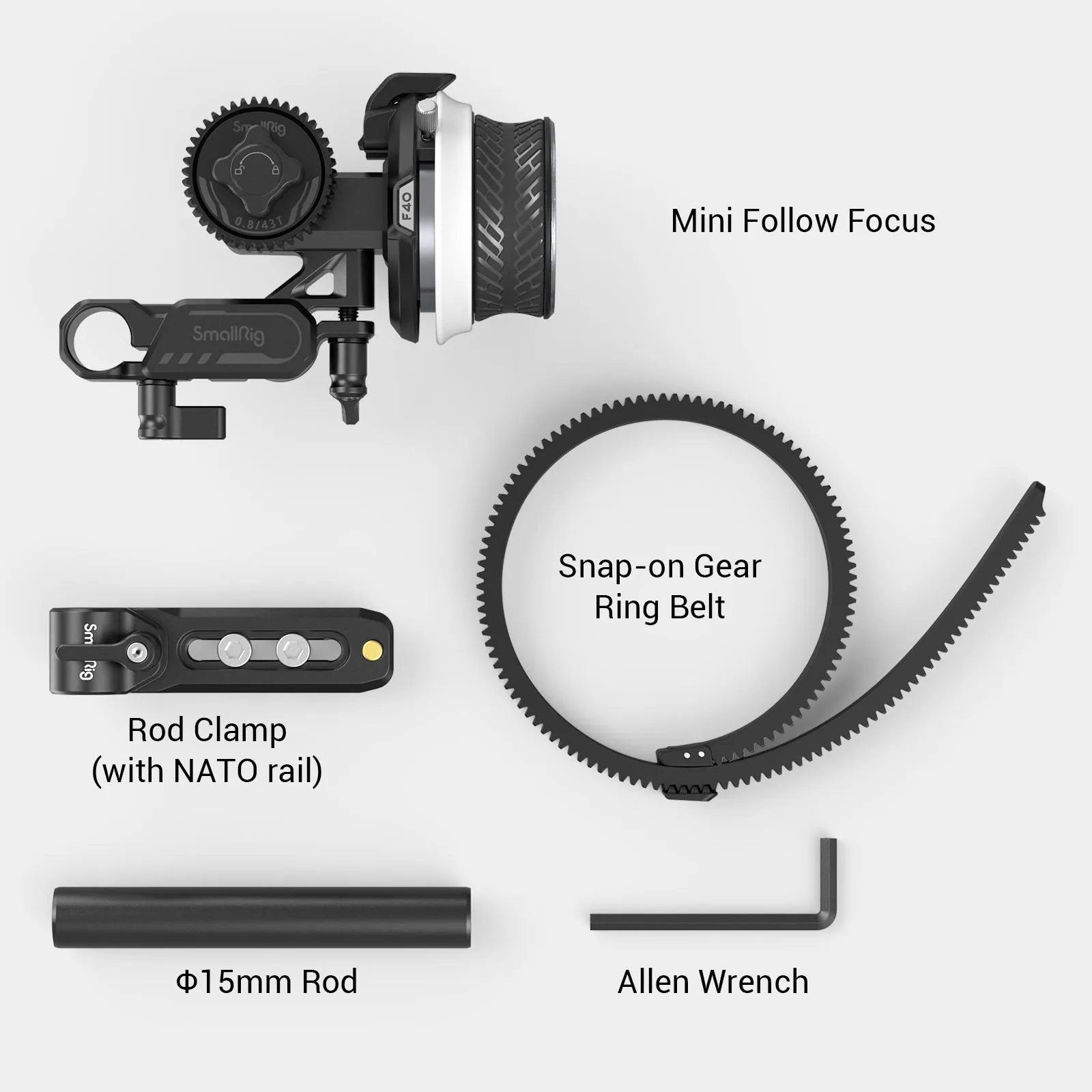 SmallRig 휴대용 미니 팔로우 포커스 매트 박스, 퀵 포커스 무선 렌즈 컨트롤, DSLR 카메라 짐벌 BMPCC 4K 액세서리 3010