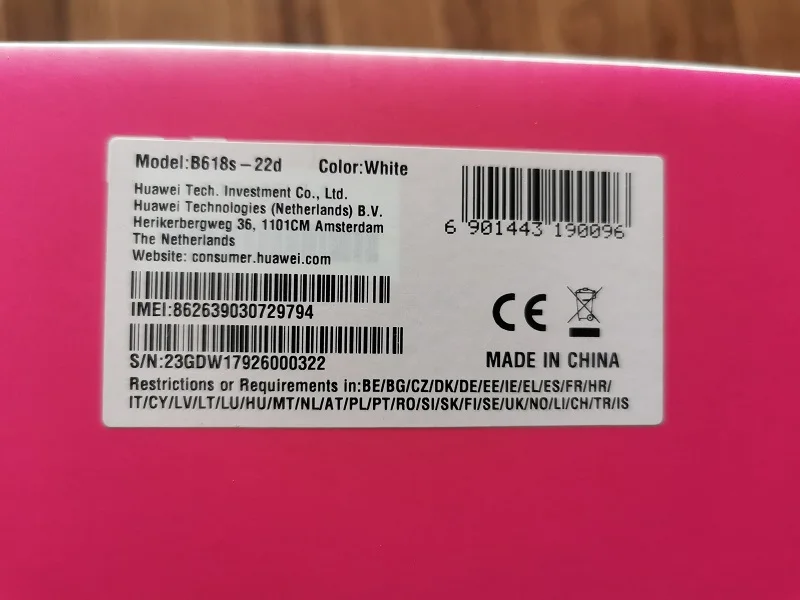 Unlocked Huawei B618s-22d Cat11 4G LTE Band 1/3/7/8/20/38 600Mbs Wireless Router