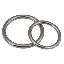 Heavy Duty Welded Round Rings Smooth Solid O Ring 304 Stainless Steel For Rigging Marine Boat Hammock Yoga Hanging Ring M3-M16